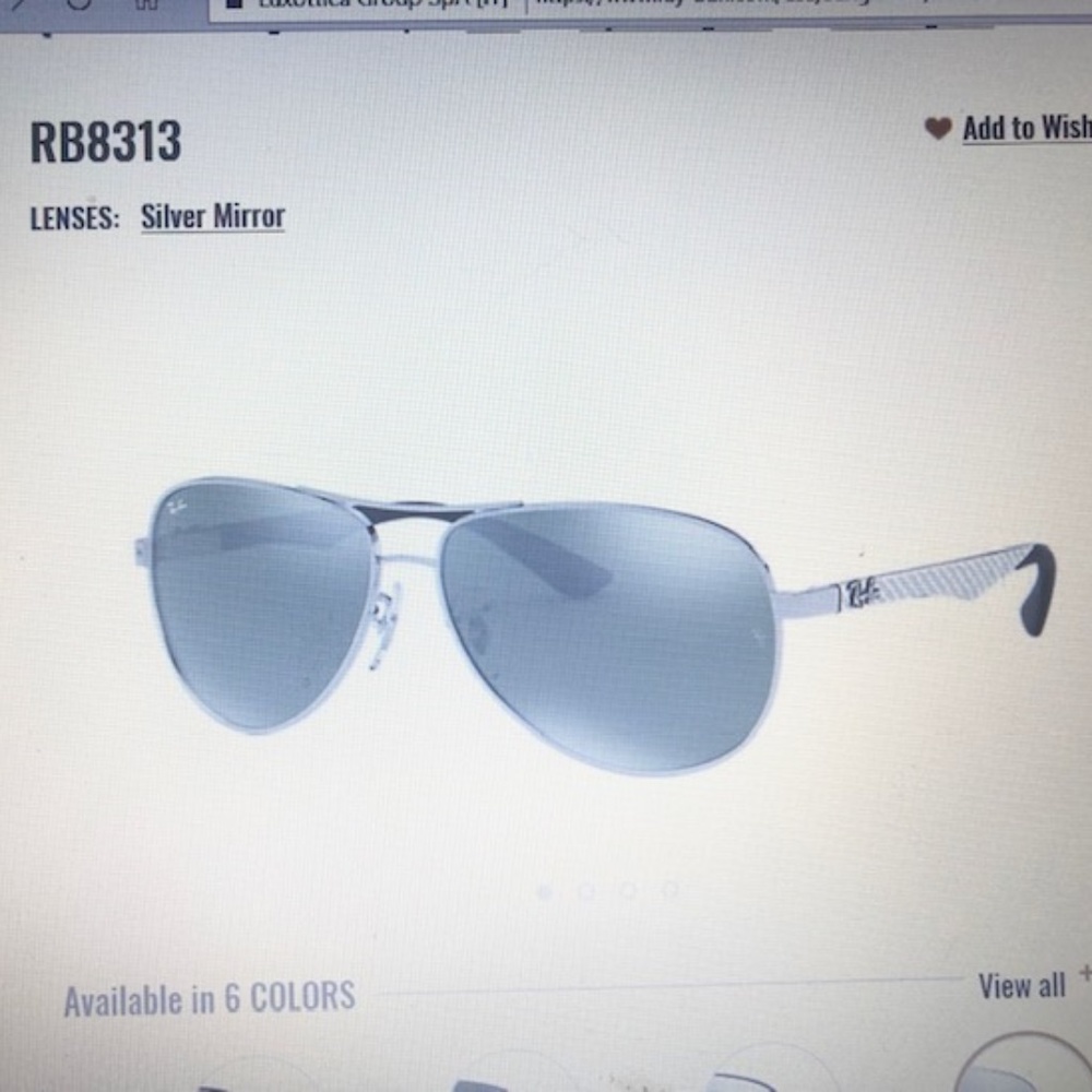 RAYBAN   Aviator  Carbon Fiber Sunglass